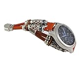For Samsung Gear S3 Watch Strap,Retro Leather Wristband Band Bracelet Quick Replacement Watchband (Brown)