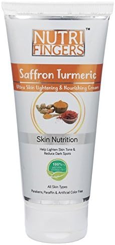 Nutrifingers Saffron Turmeric Ultra Skin Lightening & Nourishing Cream, 75 g