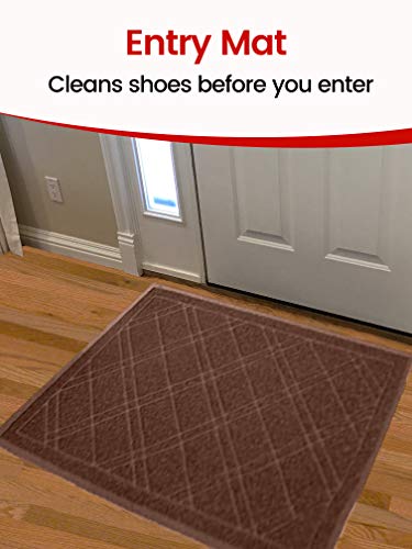 SlipToGrip Universal Door Mat - XL Size 42" x 35" - Anti Slip, Durable & Washable - Duraloop Mesh Entrance Outdoor & Indoor Welcome Mat - Dirt and Dust Absorber