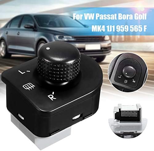 Mini Mexx 1Pc Left Side Control Master Adjust Knob Side Mirror Switch Button for VW Jetta Golf Mk4 Beetle Bora Passat 1998-2006