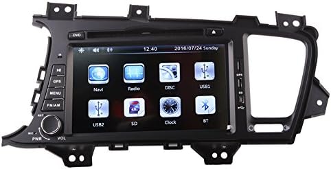 8 Inch Touch Screen Car GPS Navigation for KIA OPTIMA 2011-2013 Stereo DVD Player Video Radio Audio Bluetooth Steering Wheel Control AUX IN+Free Rear View Camera+Free GPS Map of USA
