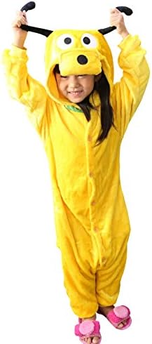 Children's Halloween cosplay dog Animal Pajamas Animal Onesie sleepwear (L (53"-57"))