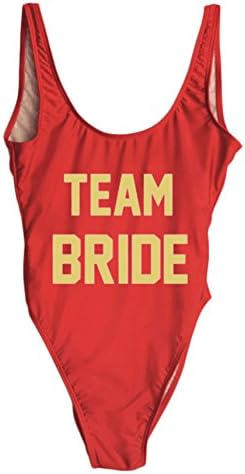 MNLYBABY Women's Letter Print One Piece Monokini Bikini High Cut Backless Swimsuit