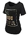 JJ Perfection Women's Short Sleeve Graphic Print T-Shirt