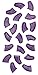 Purrdy Paws Soft Nail Caps for Dog Claws Purple Holographic Glitter X-Large