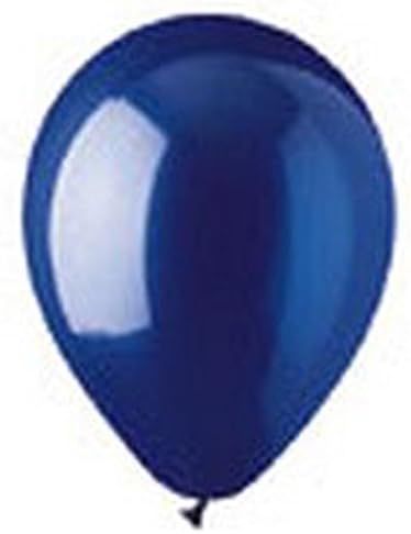 12" Navy Blue Latex Balloon (10 Per Bag)
