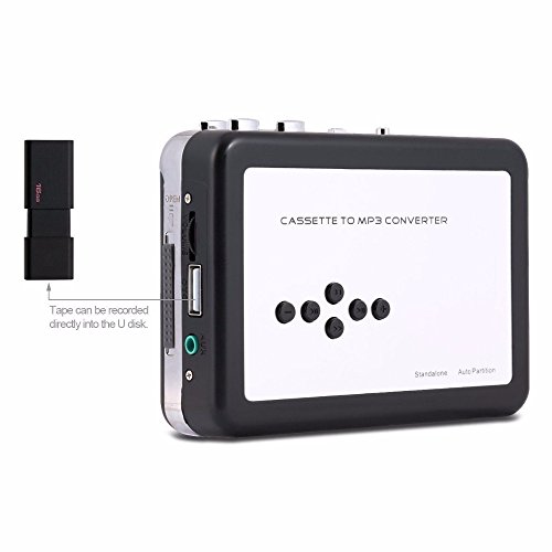 Proslife Cassette Player Tape to MP3 Converter Retro Walkman Auto Reverse Portable Audio Tape Player with Earphones, No Need Computer - Thumbnail 6