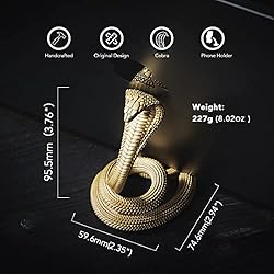 COPPERTIST.WU Cobra Phone Stand for Desk, Snake