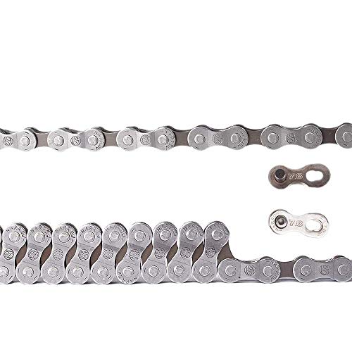Ztto Bicycle Chain for 7 8 10 11 12 21 22 24 27 30 33 Speed Mountain Bike and Road Bicycles (Grey, 7-8 Speed) - Thumbnail 7