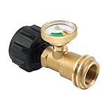 Propane Gas Guage meter, Tank Gauge/Leak Detector Brass Lead-free Propane Tank Cylinders Gas Pressure Meter, By E-Starlet