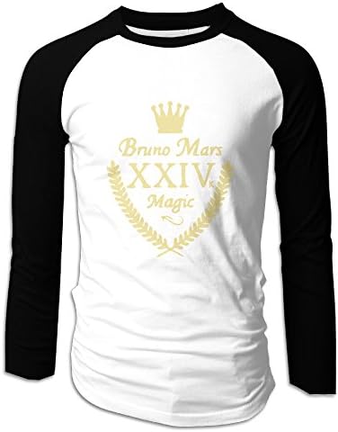 Bruno Mars XXIVk 24K Magic Crown Men's Raglan Baseball T-Shirt
