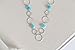 Carolina Fashion Womens Lanyard Necklace with swivel ID clasp (Turquoise & Silver)