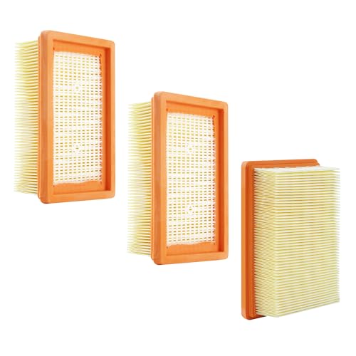 3 Pieces Vacuum Cleaner Filter for Karcher Kit, Replacement Filter for Multi-Function Vacuum Cleaners for Karcher WD4, WD5, WD6, MV4, MV5, MV6 for Vacuum Cleaners for Karcher