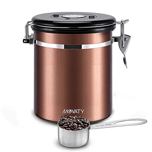 Flearitzo Kaffeedose 1700ml Luftdicht | Glas Aufbewahrungsbehälter | Mit Vakuum Deckel | Für Kaffeebohnen & Tee