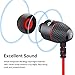 Wired Earphones, Adorer EM10 Powerful Bass in Ear Headphones with Microphone and Volume Control, Noise Isolating Earbuds – Redthumb 2