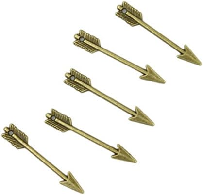 100-piece Vintage Bronze Alloy Arrow Charms Crafts Jewelry Findings