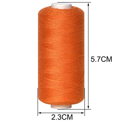 Polyester Sewing Thread-24 Spools All Purpose Polyester Thread Assortment Sewing kit with Free Set 30 Needles for Hand & Machine Sewing