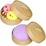 3 Pieces Colorful Dumpling Toys Stress Balls
