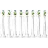 SoniForce DiamondClean Replacement Toothbrush Heads for Philips Sonicare, 8 pack, fits Sonicare DiamondClean, 2 Series Plaque Control, 3 Series Gum Health, FlexCare Series, HealthyWhite and EasyClean