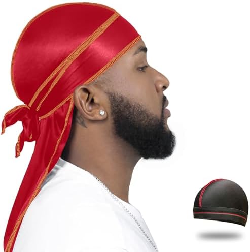 Military Camouflage Premium Silky Durags Tactical Beanie Cap with