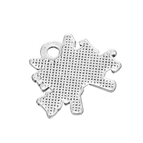 Bingo Point 30PCS Ancient Alloy Christmas Jewelry Charm Love to SKI Dangle Charms Fit for DIY Dangle Necklace&Bracelet