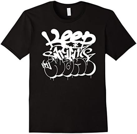 Mens keep writing my Name - graffiti bombing white Large Black