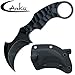Canku C1697 Tactical Knife Fixed Blade D2 Steel G10 Handle, karambit Fixed Blade Knife with Kydex Sheath,Outdoor Survival Claw Tactical Teeth Knife,Camping EDC Tools