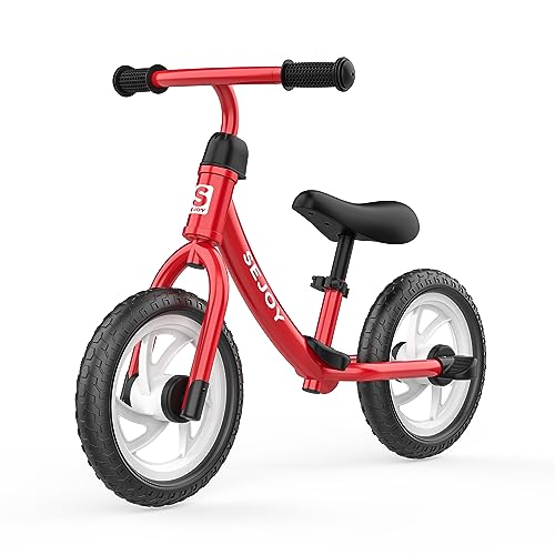 Sejoy Toddler Balance Bike for Kids, No Pedal Training Bicycle for Beginner Adjustments Seat Height for 3 to 5 Year Olds Children's Bicycles