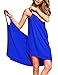 Baonmy Womens Bikini Cover Up Spaghetti Strap Backless Beach Dress Swimwear
