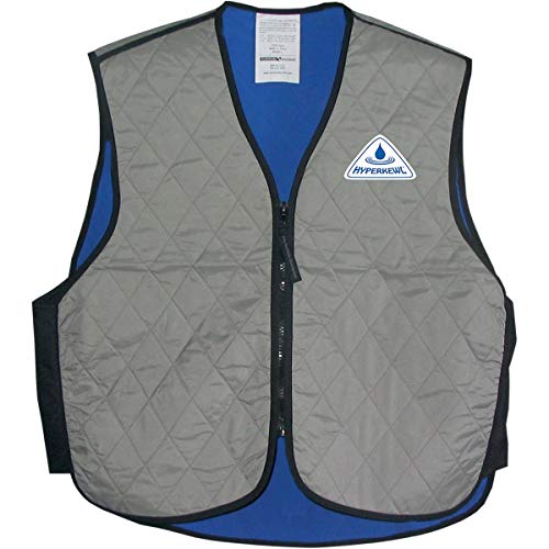 Hyperkewl Adult Street Racing Motorcycle Vest - Silver/X-Large