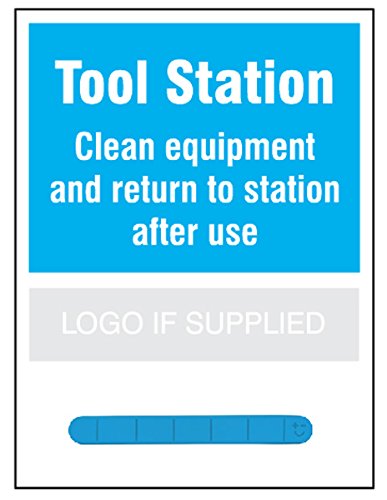 Caledonia Signs 55970 Tool Station Shadow Board With Magnetic Rail, 360 mm