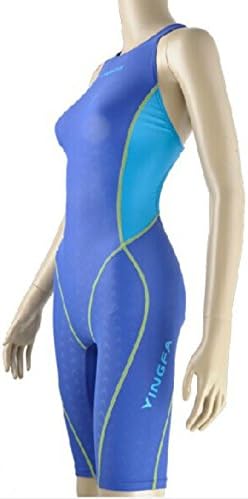 CBEBOU Professional Competition Swimsuit Women Girls One Piece Swimwear Kids Training Swimwear Racing Sharkskin Knee Swimsuit