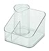 iDesign Clarity Care Divided Organizer, Blow Bathroom, Vanity Countertop, Desktop, Bedroom, College Dorm, 6.5