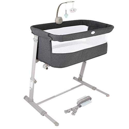 Baby Bedside Sleeper with 2 Replaceable Sheets, Bedside Cribs