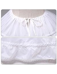 MeiLiMiYu - Falda de 6 aros para vestido de boda, cintura ajustable