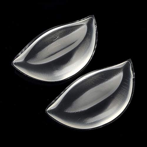 Bra Pad Inserts, Soft Silicone Bra Inserts Breast Enhancer Waterproof Bra Push Up Pads for Bikini/Sport Bra/Dress, Clear