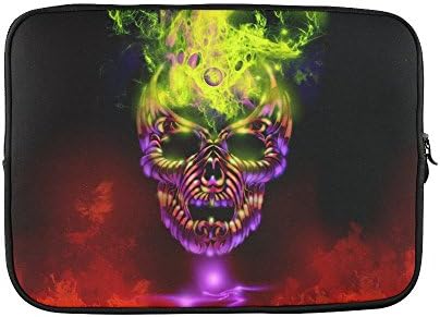 SLsenD Custom Cool Dark Skull Water Resistant Computer Bag Laptop Sleeve Notebook Case Cover 13 13.3 inch