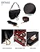 LA FESTIN Ladies Designer Crossbody Purses with Wide Shoulder Strap Trendy D-shape Leather Saddle Bags for Cool Girls