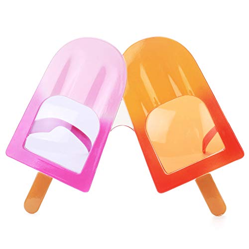 Ocean Line Ice Cream Sunglasses â€“ Party Favors, Novelty Shades, Party Toys, Funny Costume Accessories for Kids & Adults (Popsicle)