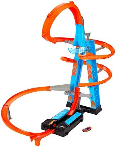 Hot Wheels Sky Crash Tower Track Set, 2 