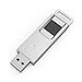 KOOTION 32GB High Speed Recognition Fingerprint Encrypted Flash Drive USB3.0 Dual Storage Security,Silver
