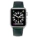 OUHENG Compatible with Apple Watch Band 42mm 44mm, Genuine Leather Band Replacement Compatible with Apple Watch Series 6 5 4 3 2 1 SE 42mm 44mm, Green