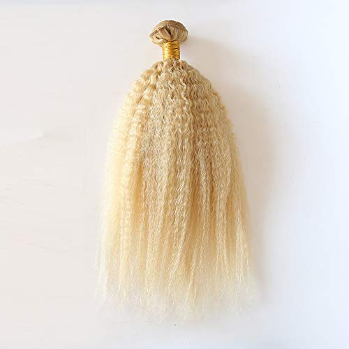 ZigZag Hair Kinky Straight Blonde 613 Hair Bundle 1pc Brazilian Virgin Human Hair Yaki Straight