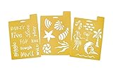 Stencil Mania Stencils Vacation 7 inch X 10 inch 20 designs
