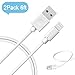 Lightning Cable iPhone Charger Marchpower 2 Pack 6ft Lightning to USB Cable, Lightning Cable for iPhone X 8 7 7S SE 6s Plus 6 5s 5c 5 iPad Air mini 4th Gen iPod nano touch (White)