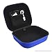 Geekria UltraShell Case Compatible with Sennheiser HD 598, HD 599, HD 595, HD 558, HD 555 Headphones, Replacement Protective Hard Shell Travel Carrying Bag with Accessories Storage (Blue)