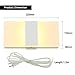 Lysed LED Modern Wall Sconce Lamps 6W Warm White 3000K Wall Light Indoor Acrylic Lighting Fixture for Living Room Bedroom Hallway Conservatory Home Room Decor