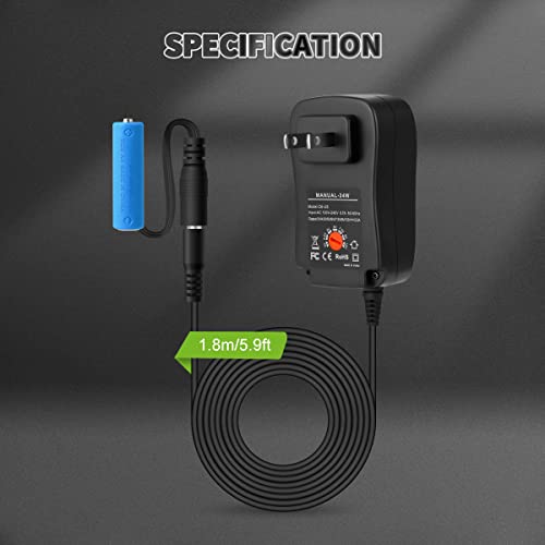 Lenink Adjustable AC Power Supply Adapter Kit for AA Battery, Replace