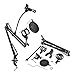 Luling Arts Microphone Stand,Heavy Duty Mic Stand Boom Arm Adjustable Suspension Scissor Mic Boom Arm Stands with 3/8