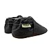 SAYOYO Baby Skull Soft Sole Black Leather Infant and Toddler Shoes 0-6months
